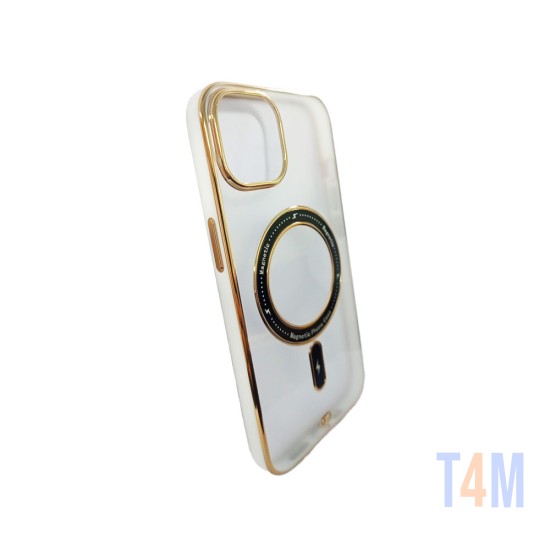 Capa Magnética Série Q para Apple iPhone 13 Pro Max Branco
